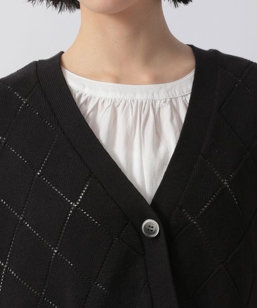 LOWRYS FARM(ローリーズファーム)の「スカシショートベスト2Pワンピース 270167(ワンピース・レディース・アイボリー/ブラック/ブラウン/グリーン・FREE)」の10枚目の写真