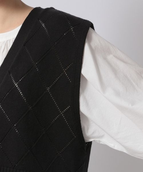 LOWRYS FARM(ローリーズファーム)の「スカシショートベスト2Pワンピース 270167(ワンピース・レディース・アイボリー/ブラック/ブラウン/グリーン・FREE)」の14枚目の写真