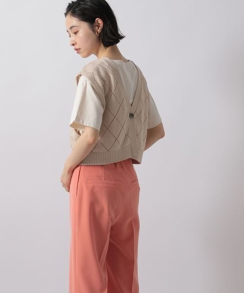 LOWRYS FARM(ローリーズファーム)の「スカシショートベスト2Pワンピース 270167(ワンピース・レディース・アイボリー/ブラック/ブラウン/グリーン・FREE)」の13枚目の写真