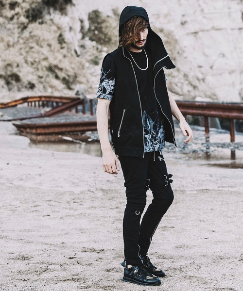 NO ID.（ノーアイディ）の「mko10469-ﾏﾙﾁﾌｧﾌﾞﾘｯｸﾛｰｶｯﾄｽﾆｰｶｰ（スニーカー・メンズ・ブラック/グレー/レオパード・40/44/42）」の14枚目の写真