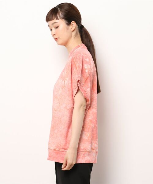 MONITALY(モニタリー)の「MONITALY |フレンチテリードルマンTシャツ WOMEN(Tシャツ/カットソー・レディース・グリーン系その他/ピンク系その他・SMALL)」の4枚目の写真