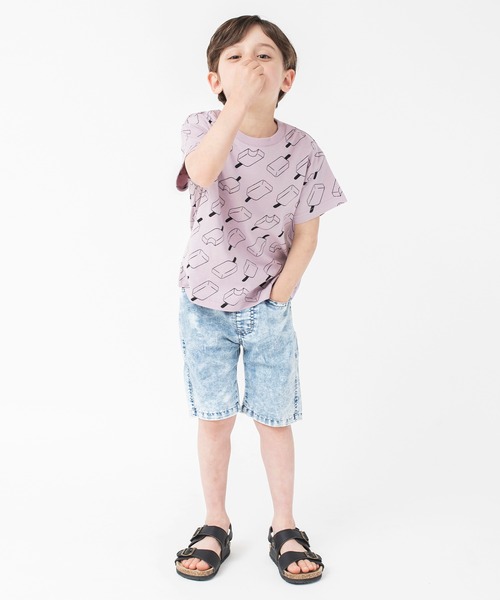 BRANSHES（ブランシェス）の「【接触冷感】アイスデニムパンツ（その他パンツ・キッズ・ネイビー/ブルー・90/100/110/120/130/140/150）」の9枚目の写真