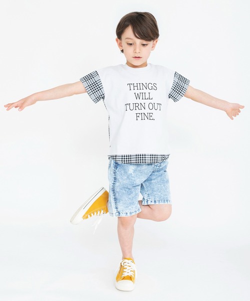 BRANSHES（ブランシェス）の「【接触冷感】アイスデニムパンツ（その他パンツ・キッズ・ネイビー/ブルー・90/100/110/120/130/140/150）」の4枚目の写真