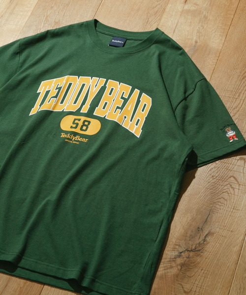 TeddyBear SPORTS BRAND（テディベアスポーツブランド）の「『別注』Teddy Bear×ITEMS 袖刺繍カレッジTシャツ