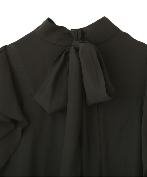 PROPORTION BODY DRESSING（プロポーションボディドレッシング）の「ラッフルリボンブラウス / 1212110501（シャツ/ブラウス・レディース・ブラック/オフホワイト/ライトグリーン・MEDIUM/SMALL）」の16枚目の写真