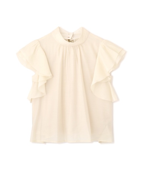 PROPORTION BODY DRESSING（プロポーションボディドレッシング）の「ラッフルリボンブラウス / 1212110501（シャツ/ブラウス・レディース・ブラック/オフホワイト/ライトグリーン・MEDIUM/SMALL）」の8枚目の写真