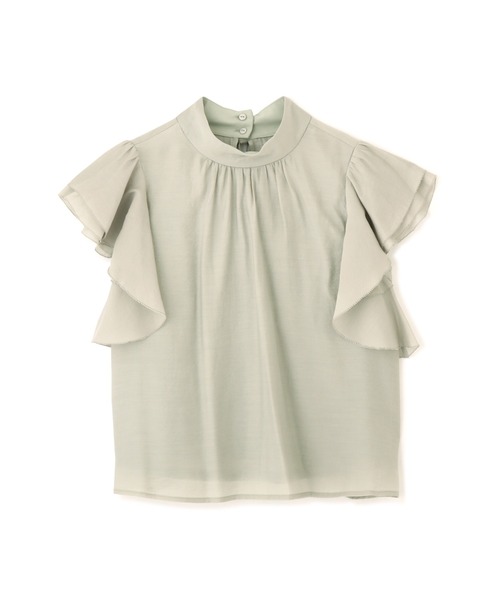 PROPORTION BODY DRESSING（プロポーションボディドレッシング）の「ラッフルリボンブラウス / 1212110501（シャツ/ブラウス・レディース・ブラック/オフホワイト/ライトグリーン・MEDIUM/SMALL）」の9枚目の写真