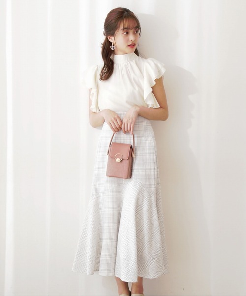 PROPORTION BODY DRESSING（プロポーションボディドレッシング）の「ラッフルリボンブラウス / 1212110501（シャツ/ブラウス・レディース・ブラック/オフホワイト/ライトグリーン・MEDIUM/SMALL）」の7枚目の写真