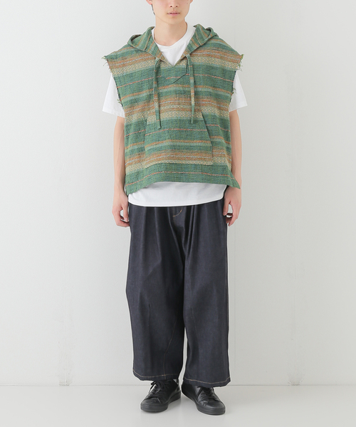 URU（ウル）の「【URU / ウル】NO SLEEVE HOODIE（パーカー・メンズ・グリーン・FREE）」の16枚目の写真