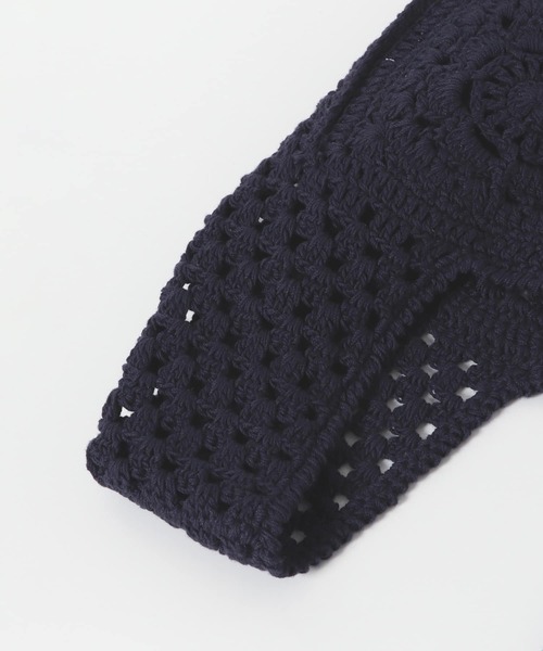 URBAN RESEARCH（アーバンリサーチ）の「ハンドクロシェニットBag（ショルダーバッグ・レディース・オフホワイト/オレンジ/ネイビー・FREE）」の12枚目の写真