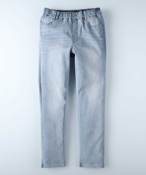 HONEYSUCKLE ROSE(ハニーサックルローズ)の「接触冷感でなつでも涼しく【HONEYSUCKLE ROSE】サマーデニムスリム(デニムパンツ・レディース・ダークインディゴブルー/ライトインディゴブルー・S/M/L/XS)」の5枚目の写真