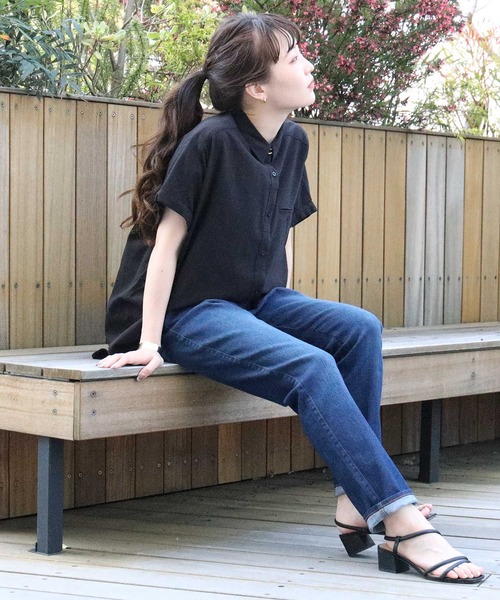 HONEYSUCKLE ROSE(ハニーサックルローズ)の「接触冷感でなつでも涼しく【HONEYSUCKLE ROSE】サマーデニムスリム(デニムパンツ・レディース・ダークインディゴブルー/ライトインディゴブルー・S/M/L/XS)」の11枚目の写真