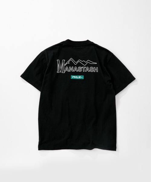 MILKFED.(ミルクフェド)の「MILKFED. × MANASTASH /ミルクフェド×マナスタッシュ MOUNTAIN LOGO T-SHIRT マウンテンロゴTシャツ(Tシャツ/カットソー・レディース・ホワイト/ブラック・MEDIUM/LARGE/X-LARGE)」の15枚目の写真