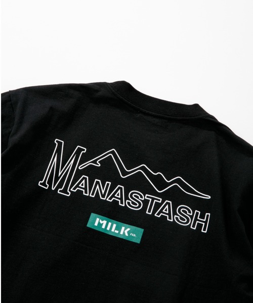 MILKFED.(ミルクフェド)の「MILKFED. × MANASTASH /ミルクフェド×マナスタッシュ MOUNTAIN LOGO T-SHIRT マウンテンロゴTシャツ(Tシャツ/カットソー・レディース・ホワイト/ブラック・MEDIUM/LARGE/X-LARGE)」の16枚目の写真