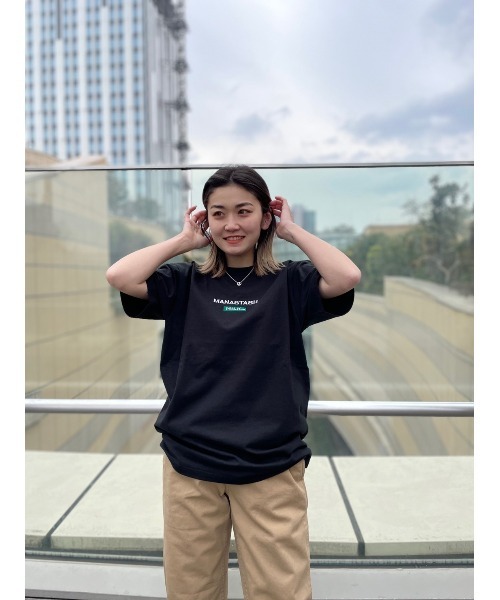 MILKFED.(ミルクフェド)の「MILKFED. × MANASTASH /ミルクフェド×マナスタッシュ MOUNTAIN LOGO T-SHIRT マウンテンロゴTシャツ(Tシャツ/カットソー・レディース・ホワイト/ブラック・MEDIUM/LARGE/X-LARGE)」の22枚目の写真