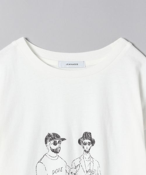 JEANASIS（ジーナシス）の「アソートビンテージプリントT/298493（Tシャツ/カットソー・レディース・オフホワイト/ブラック/イエロー・FREE）」の8枚目の写真