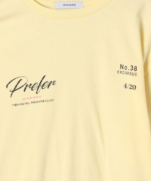 JEANASIS（ジーナシス）の「アソートビンテージプリントT/298493（Tシャツ/カットソー・レディース・オフホワイト/ブラック/イエロー・FREE）」の15枚目の写真