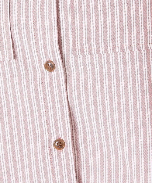 A de a.v.v（アードアー・ヴェ・ヴェ）の「［SET UP対応］ストライプ柄サイドスリットシャツ（シャツ/ブラウス・レディース・ピンク/ライトグレー・36/38）」の17枚目の写真