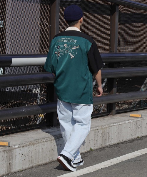 BACK NUMBER（バックナンバー）の「【BACK NUMBER】刺繍開襟半袖シャツ（シャツ/ブラウス・メンズ・グリーン/キナリ/ダークグレー・L/XL/M）」の12枚目の写真