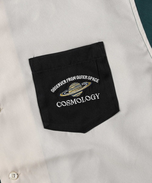 BACK NUMBER（バックナンバー）の「【BACK NUMBER】刺繍開襟半袖シャツ（シャツ/ブラウス・メンズ・グリーン/キナリ/ダークグレー・L/XL/M）」の18枚目の写真