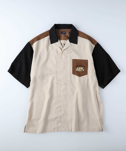 BACK NUMBER（バックナンバー）の「【BACK NUMBER】刺繍開襟半袖シャツ（シャツ/ブラウス・メンズ・グリーン/キナリ/ダークグレー・L/XL/M）」の20枚目の写真