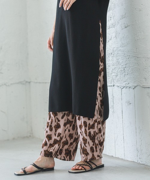 SUGAR BISKET（シュガービスケット）の「レオパード柄ワイドパンツ（その他パンツ・レディース・ホワイト/ピンク/ブラック・M/L）」の16枚目の写真
