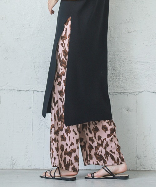 SUGAR BISKET（シュガービスケット）の「レオパード柄ワイドパンツ（その他パンツ・レディース・ホワイト/ピンク/ブラック・M/L）」の21枚目の写真