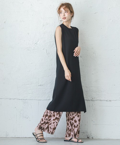 SUGAR BISKET（シュガービスケット）の「レオパード柄ワイドパンツ（その他パンツ・レディース・ホワイト/ピンク/ブラック・M/L）」の9枚目の写真