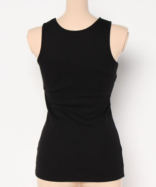 KOBE LETTUCE（コウベレタス）の「カップ付きアメリカンスリーブリブトップス（タンクトップ・レディース・ブラック/ブラウン/カーキ・FREE）」の8枚目の写真