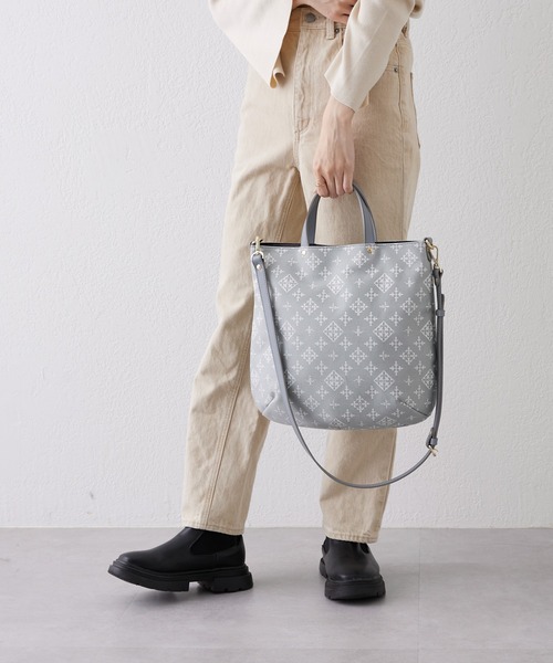 新品未使用✨ラシット コットン ジャガード ショルダーバッグ トート 2WAY 未使用✨ラシット 2wayトートバッグ ショルダーバッグ コットン