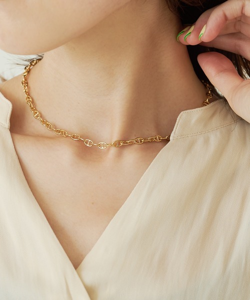 PAPILLONNER（パピヨネ）の「デザインチェーンネックレス/PAPILLONNER/パピヨネ（ネックレス・レディース・シルバー/ゴールド・FREE）」の10枚目の写真