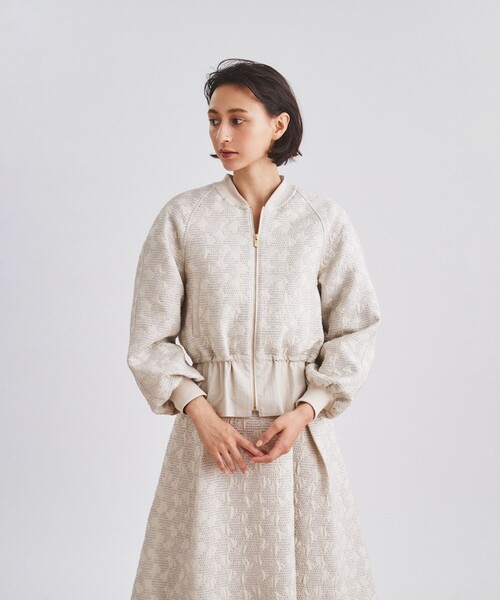 ✨定価4万円♡タグ付き✨グレースコンチネンタル オパールプリントブルゾン ✨定価4万円♡タグ付き✨グレースコンチネンタル オパールプリント