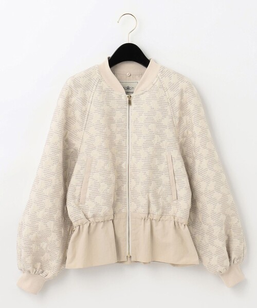 セール】キカジャガードコンビジャケット（ブルゾン）｜GRACE