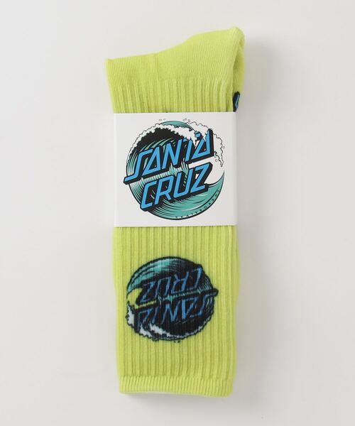 SANTA CRUZ(サンタクルーズ)の「SANTA CRUZ / サンタクルーズ Wave Dot Crew Socks ソックス 靴下(ソックス/靴下・メンズ・ホワイト/ブラック/イエロー/オレンジ・FREE)」の3枚目の写真