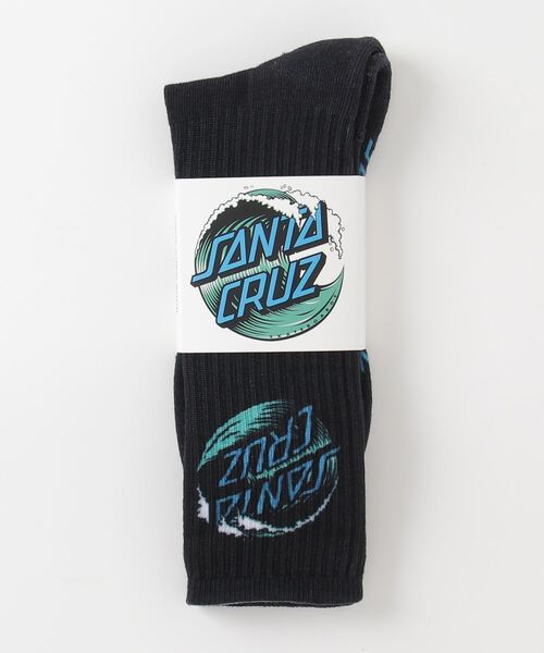 SANTA CRUZ(サンタクルーズ)の「SANTA CRUZ / サンタクルーズ Wave Dot Crew Socks ソックス 靴下(ソックス/靴下・メンズ・ホワイト/ブラック/イエロー/オレンジ・FREE)」の2枚目の写真