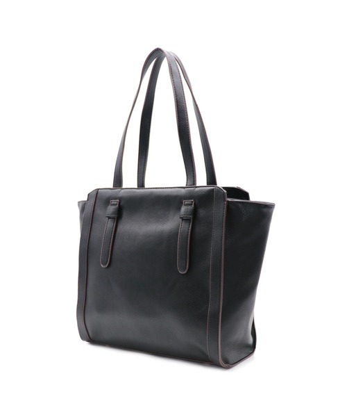 GUSCIO(グッシオ)の「【グッシオベーシック】デザインハンドルスクエアトートバッグ(トートバッグ・レディース・ブラック/グリーン/グレイッシュベージュ/シャーベット・FREE)」の5枚目の写真