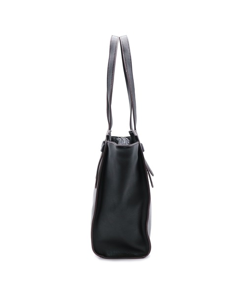 GUSCIO(グッシオ)の「【グッシオベーシック】デザインハンドルスクエアトートバッグ(トートバッグ・レディース・ブラック/グリーン/グレイッシュベージュ/シャーベット・FREE)」の6枚目の写真