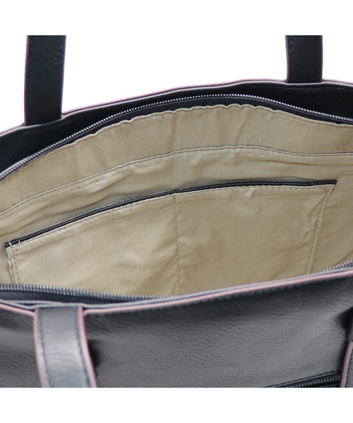GUSCIO(グッシオ)の「【グッシオベーシック】デザインハンドルスクエアトートバッグ(トートバッグ・レディース・ブラック/グリーン/グレイッシュベージュ/シャーベット・FREE)」の12枚目の写真