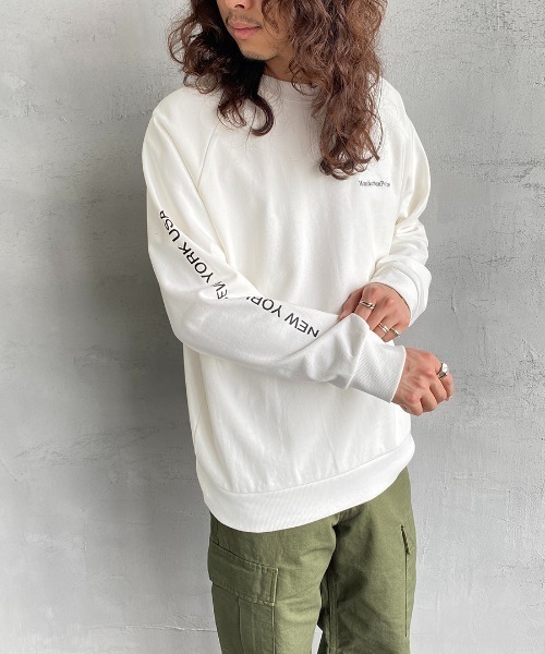 Manhattan Portage（マンハッタンポーテージ）の「[MANHATTAN PORTAGE/マンハッタンポーテージ] 別注 バックフォトプリントクルーネックスウェット（スウェット・レディース・ホワイト/ネイビー/グレー・S/M/L/XL）」の19枚目の写真