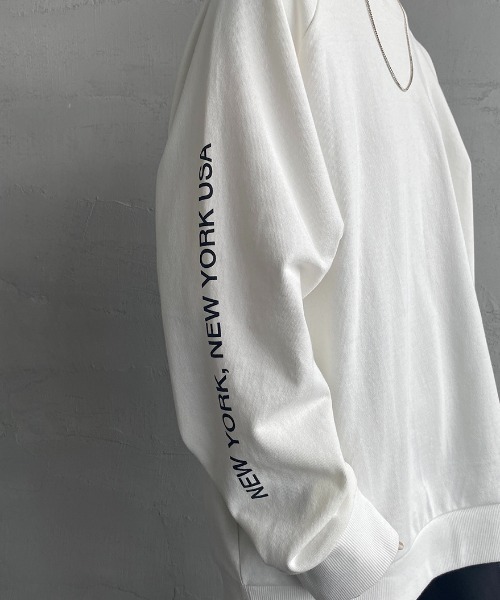 Manhattan Portage（マンハッタンポーテージ）の「[MANHATTAN PORTAGE/マンハッタンポーテージ] 別注 バックフォトプリントクルーネックスウェット（スウェット・レディース・ホワイト/ネイビー/グレー・S/M/L/XL）」の17枚目の写真