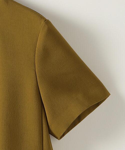Steven Alan（スティーブンアラン）の「＜Steven Alan＞BACK SATIN HALF SLEEVE DRESS/ワンピース（ワンピース・レディース・ブラック/ブラウン・S/M）」の6枚目の写真