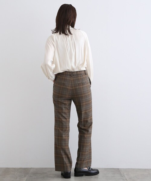 INDIVI(インディヴィ)の「◆【洗える/2WAY/日本製/レオパード】ボウタイ スタンドカラーブラウス(シャツ/ブラウス・レディース・アイボリー/ベージュ系その他3/ライトイエロー系4・38/13/05/15 )」の14枚目の写真
