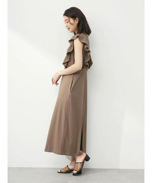 Sugar spoon（シュガースプーン）の「・SUGAR SPOON ラッフルワンピ（ワンピース・レディース・ブラック/モカ・FREE）」の5枚目の写真