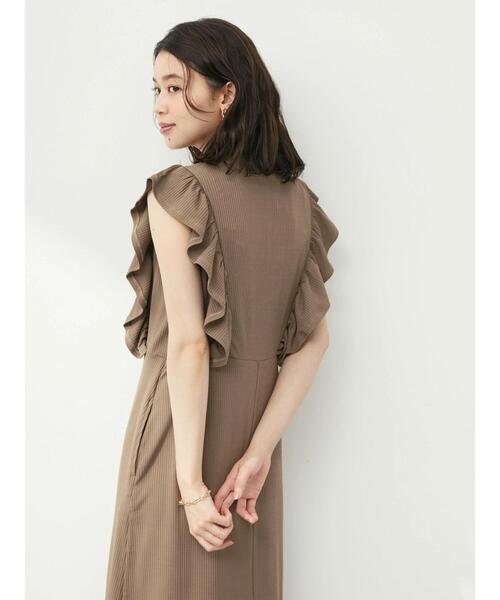 Sugar spoon（シュガースプーン）の「・SUGAR SPOON ラッフルワンピ（ワンピース・レディース・ブラック/モカ・FREE）」の9枚目の写真