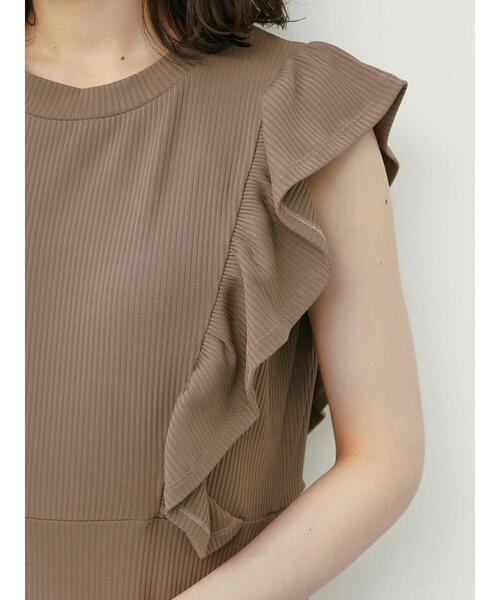 Sugar spoon（シュガースプーン）の「・SUGAR SPOON ラッフルワンピ（ワンピース・レディース・ブラック/モカ・FREE）」の11枚目の写真