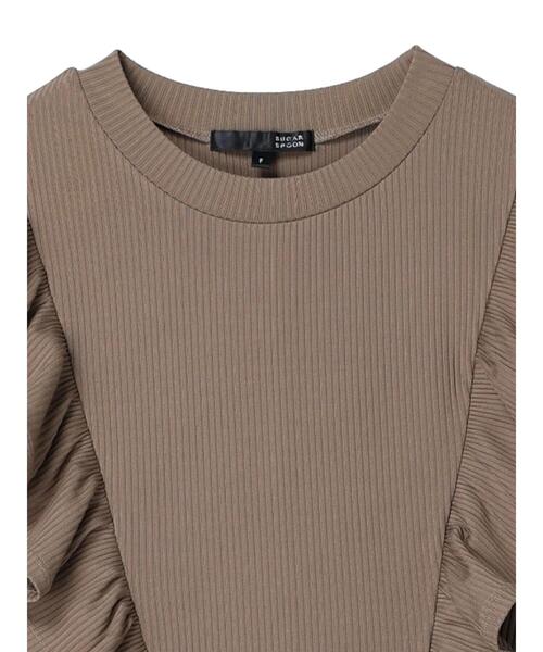 Sugar spoon（シュガースプーン）の「・SUGAR SPOON ラッフルワンピ（ワンピース・レディース・ブラック/モカ・FREE）」の19枚目の写真