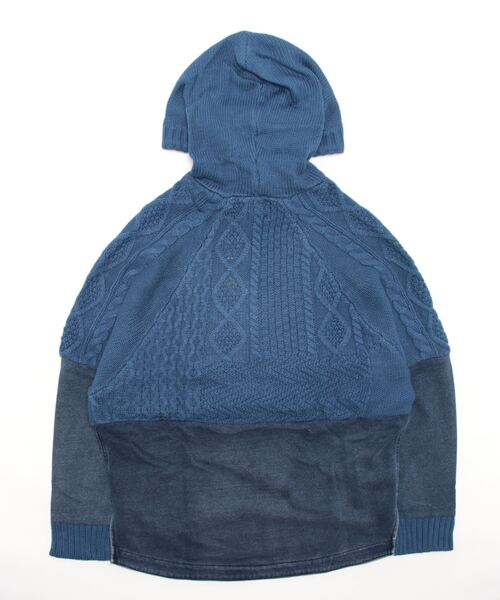 KRIFF MAYER Lady's Collection（クリフメイヤーレディースコレクション）の「デニムドッキングニット（ニット/セーター・レディース・ワインレッド/ベージュ/チャコール/ネイビー・MEDIUM/LARGE）」の5枚目の写真