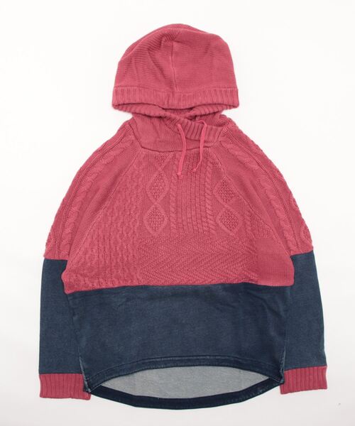 KRIFF MAYER Lady's Collection（クリフメイヤーレディースコレクション）の「デニムドッキングニット（ニット/セーター・レディース・ワインレッド/ベージュ/チャコール/ネイビー・MEDIUM/LARGE）」の22枚目の写真
