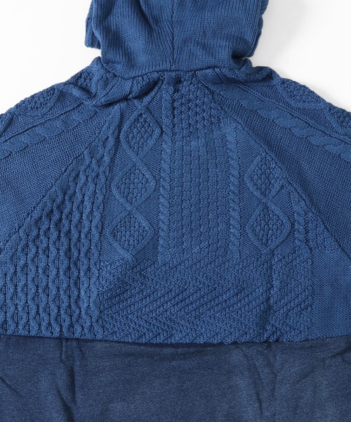 KRIFF MAYER Lady's Collection（クリフメイヤーレディースコレクション）の「デニムドッキングニット（ニット/セーター・レディース・ワインレッド/ベージュ/チャコール/ネイビー・MEDIUM/LARGE）」の12枚目の写真