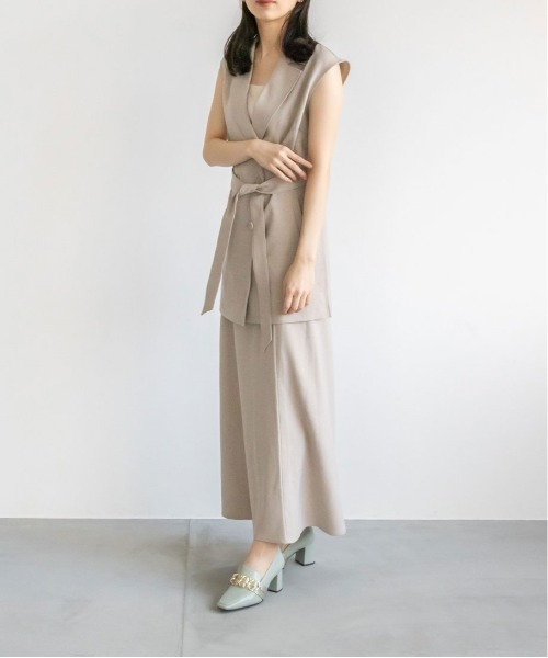 RANDA（ランダ）の「サテンベルトヒールシューズ（パンプス・レディース・ブラック/アイボリー/グレイッシュベージュ/グリーン・LL/M/L/S）」の9枚目の写真
